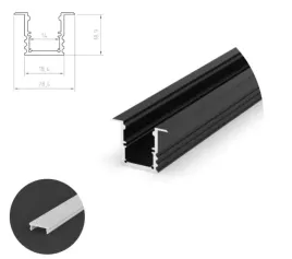 profil-wpuszczany-1m-czarny-klosz-mleczny-c9