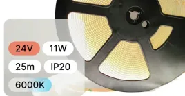 tasma-led-24v-cob-11w-480led-ip20-6000k-100lm-w-ragreater90-8mm-25mb