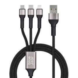 kabel-blue-star-z-oplotem-3w1-ze-zlaczami-micro-usb-usb-c-i-lightning-3a