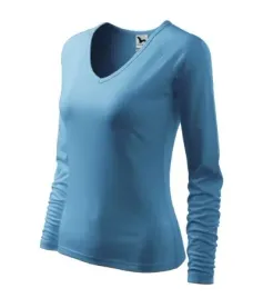 lazurowa-koszulka-damska-bawelniana-elegance-180g-m-m-slim-fit
