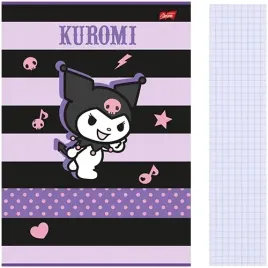 zeszyt-a4-kratka-32-kartki-krolik-kuromi-szkolny-laminowany-st-majewski