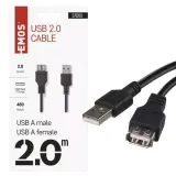 przewod-usb-2-0-wtyk-a-gniazdo-a-2m-stan-nowy
