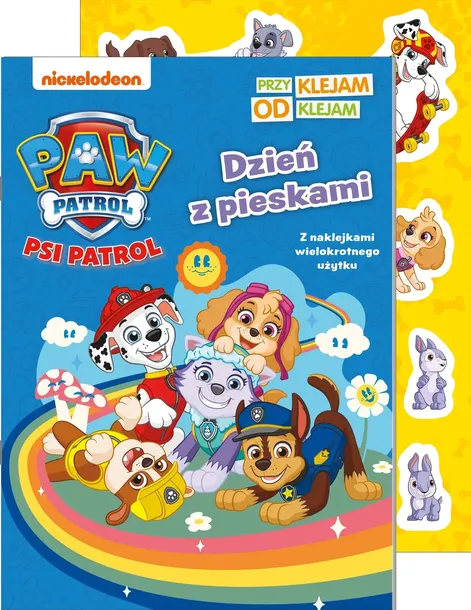Dzień z pieskami Psi Patrol Przyklejam Odklejam Naklejki