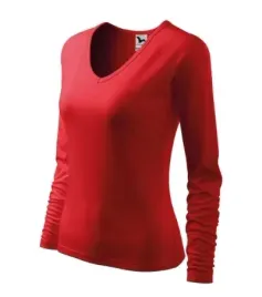 czerwona-koszulka-damska-bawelniana-elegance-180g-m-2xl-slim-fit
