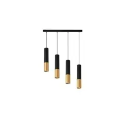 lampa-wiszaca-keon-gu10-x4-kabel-czarny-zloty