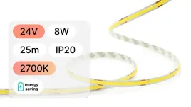 25mb-tasma-led-24v-cob-8w-320led-ip20-2700k-120lm-w-8mm-pcb