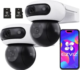 dwie-kamery-ezviz-2k-c90-dual-mikrofon-autotracking-karta-64gb