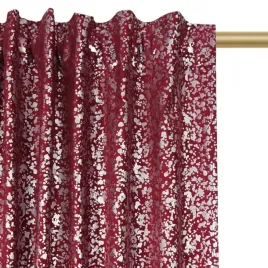 welurowa-zaslona-250x140cm-na-tasmie-ciemnoczerwona-srebrny-wzor-kropelki