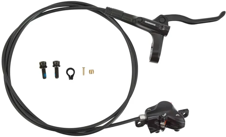 Hamulec hydrauliczny Shimano MT200 tylny zestaw zalany klamka zacisk tył