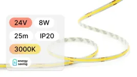 25mb-tasma-led-24v-cob-8w-320led-ip20-3000k-130lm-w-8mm-pcb