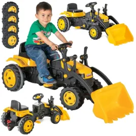 traktor-na-pedaly-ogromna-koparka-budowlana-ruchoma-lyzka-klakson-jezdzik