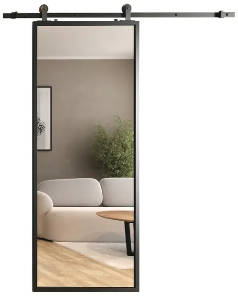 Drzwi Szklane Przesuwne System Loft 85 Lustro