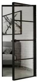 drzwi-szklane-aluminiowe-loftowe-slim-komplet-oscieznica-stala-i-klamka-90