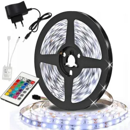led-tasma-12v-5m-biala-zimna-zestaw-pilot-230v-wodoodporna-diod-linia-zimny