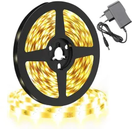 tasma-led-5-m-ciepla-biala-wodoodporna-pilot-zasilacz-12v-do-pokoju-mebli