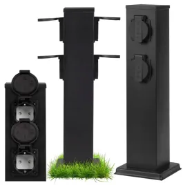 elektryczny-slupek-ogrodowy-4x-gniazda-hermetyczne-230v-ip44-czarny