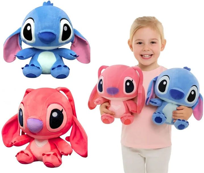 ZESTAW 2x STICH + ANGEL PLUSZAK MASKOTKA 35 cm MIś LILO I STITCH prezent