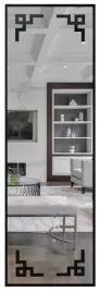 lustro-czarna-waska-rama-dekoracyjne-170x50-loft