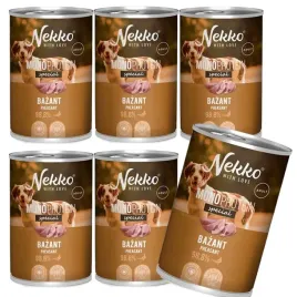 nekko-mono-specjal-adult-mokra-karma-dla-psa-monobialko-bazant-6x400g