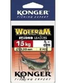 konger-przypon-wolfram-zolty-15-cm-10-kg-2szt