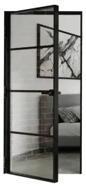 drzwi-szklane-aluminiowe-loftowe-slim-komplet-oscieznica-stala-i-klamka-90
