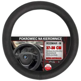 nakladka-na-kierownice-skorzana-pokrowiec-czarna-skora-perforowana-37-38-cm