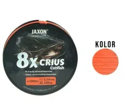 jaxon-plecionka-crius-8x-catfish-orange-045-300m