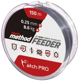 matchpro-zylka-team-method-feeder-150m-020mm