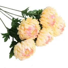 chryzantema-jasnopomaranczowa-galazka-z-lodyga-i-lisciem-58cm