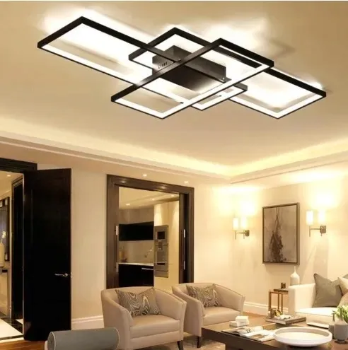 LAMPA LED sufitowa PLAFON EKO ŻYRANDOL LED nowoczesna + PILOT 140 cm