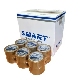 12x-tasma-pakowa-smart-48mm-66y-brazowa-mocna-i-wytrzymala