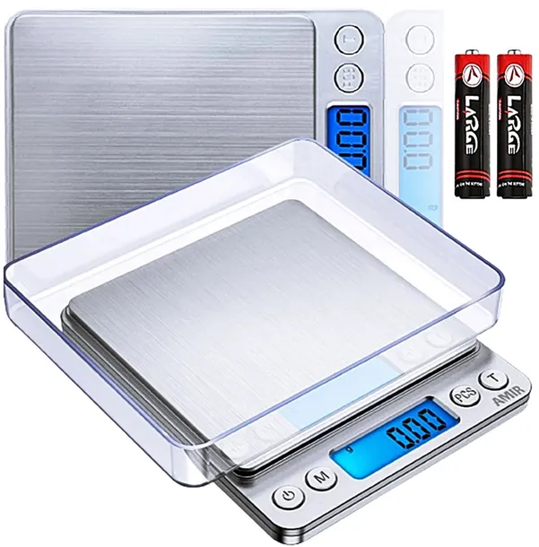 WAGA JUBILERSKA KUCHENNA 2000g PRECYZYJNA 0,1g ELEKTRONICZNA 2KG DOKŁADNA