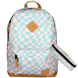 plecak-mlodziezowy-kratka-pepitka-pastelowa-roz-2w1-zestaw-szkolny