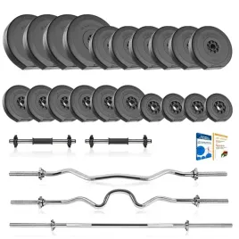 sztanga-106kg-zestaw-silownia-z-obciazeniem-ciezary-z-4-gryfami-hantle-gryf
