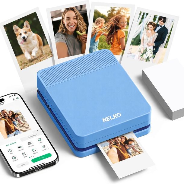 Drukarka Bluetooth NELKO PP03 Druk Zdjęć Kolor 600DPI do Telefonu Smartfona