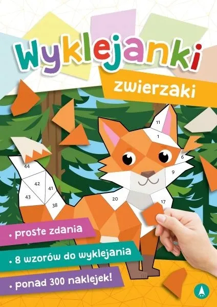 ZWIERZAKI KSIĄŻECZKA DO WYKLEJANIA WYKLEJANKI ZWIERZAKI PONAD 300 NAKLEJEK