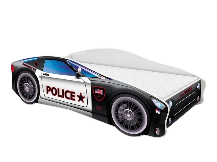 ACMA Łóżko CAR 180x80 + materac AUTO Zestaw