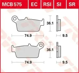 trw-zf-klocki-hamulcowe-kh131-sinter-offroad-honda-crf-230-08-10-xr-250-88