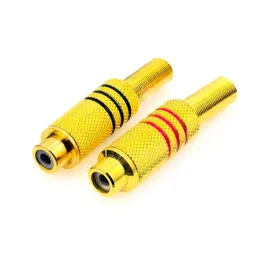 gniazdo-rca-cinch-metal-gold-na-przewod-kpl-2szt-czerwony-czarny