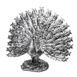 figurka-paw-srebrny-minimalistyczny-dostojny-figura-posag-pawia-dekoracja
