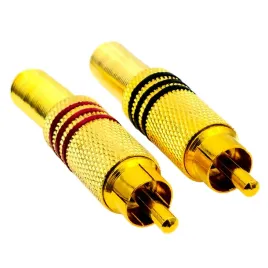 wtyk-rca-cinch-metal-gold-na-przewod-kpl-2szt-czerwony-czarny