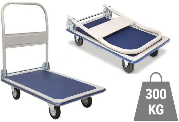Wózek Platformowy Transportowy Magazynowy Składany Platforma Towarowy 300kg