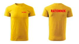 t-shirt-zolty-z-nadrukiem-ratownik-flex