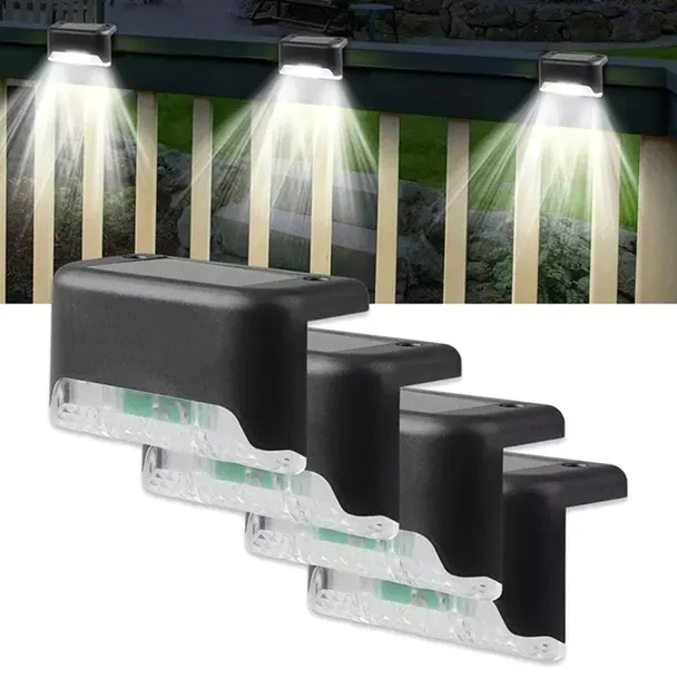 4szt LAMPKI SOLARNE NA SCHODY WODOODPORNE LED OGRODOWe Zewnętrzne Taras CIE