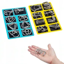 zestaw-metalowych-lamiglowek-puzzle-metalowe-16szt-gra-prezent-zolty-turkus