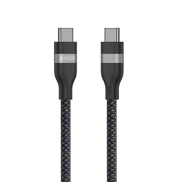 Kabel USB-C do USB-C ANKER 1,8m 240W Pleciony Nylon Czarny