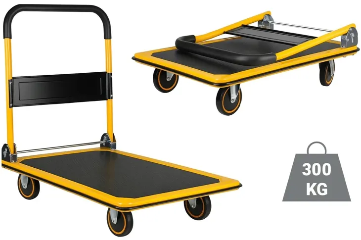 Wózek Platformowy Transportowy Magazynowy Składany Platforma Towarowy 300kg