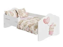 lozko-dzieciece-140x70-tapczan-jednoosobowy-bialy-z-barierka-fala-bunny