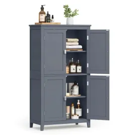 szafka-lazienkowa-z-4-drzwiami-szara-regal-wolnostojacy-110-cm
