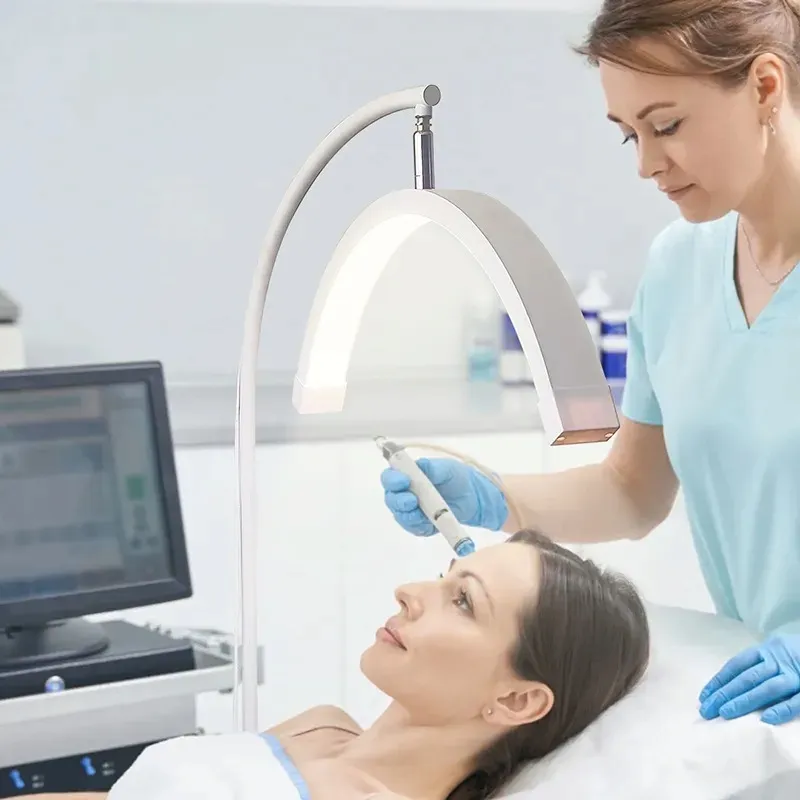 lampa-kosmetyczna-moon-do-przedluzania-rzes-led-bezcieniowa-stojaca-stan-nowy